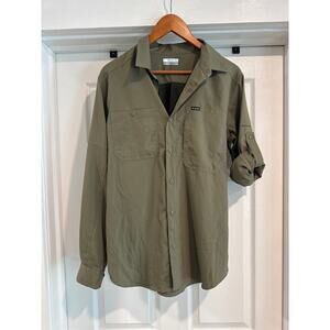 Columbia Omni Shade Women's Silver Ridge Utility Shirt Olive Green Size Small